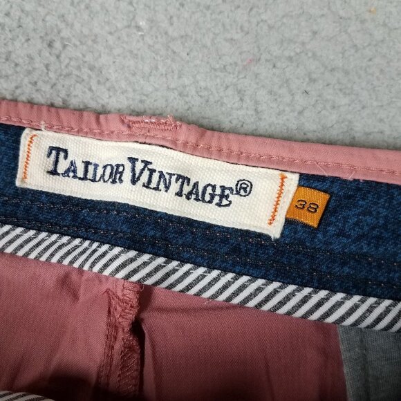 NEW Tailor Vintage Shorts Adult 38 Pink Chino Luxe Performance Stretch Airotec - Picture 13 of 15